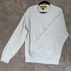 Vintage BB Dakota Light Blue 100% Cashmere Sweater size XL